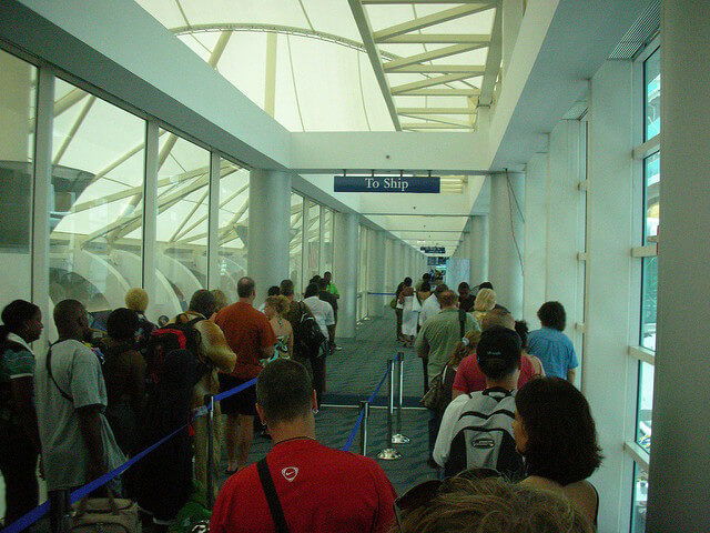 Boarding Cruise Ship